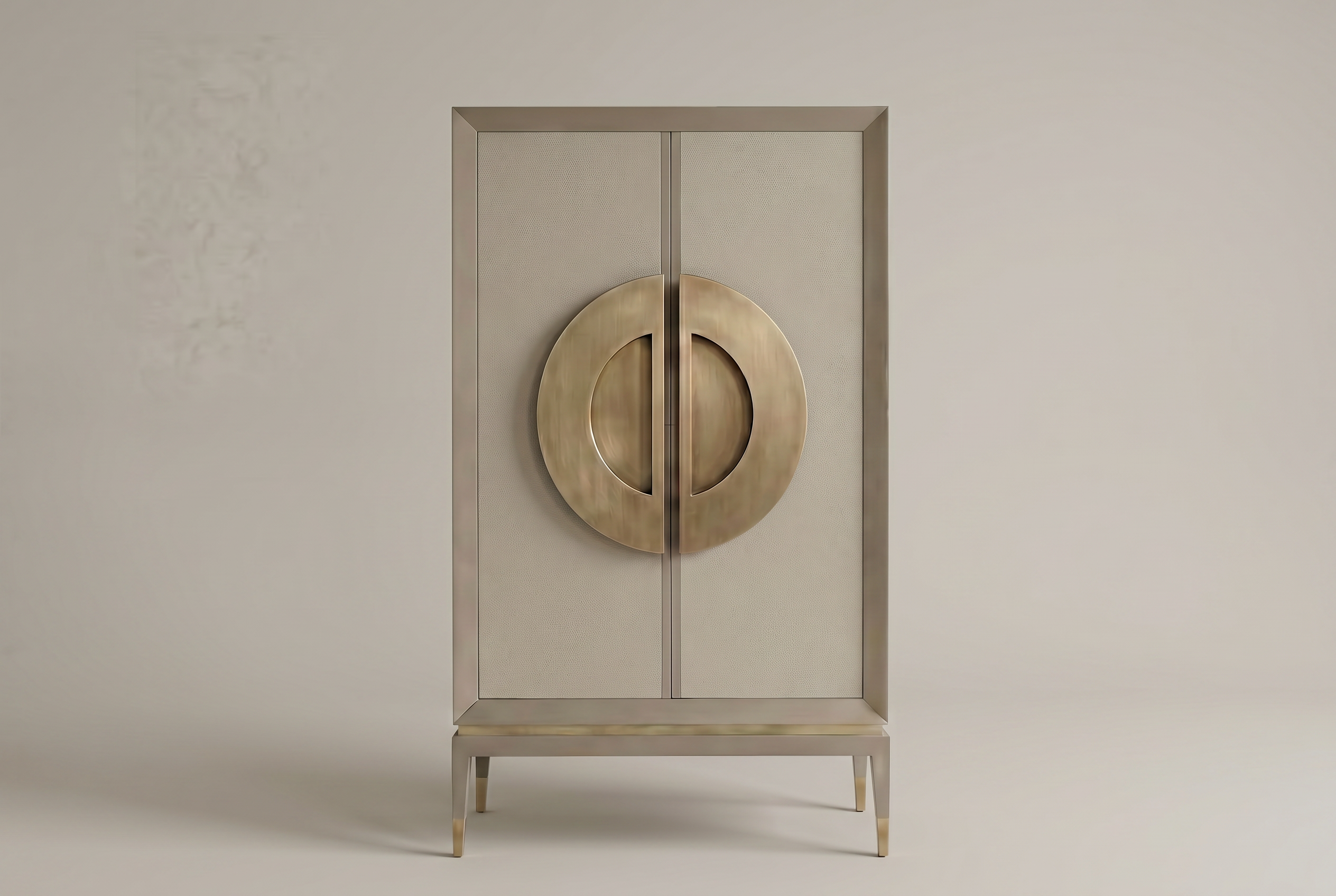 Atelier drinks cabinet on a calm neutral background